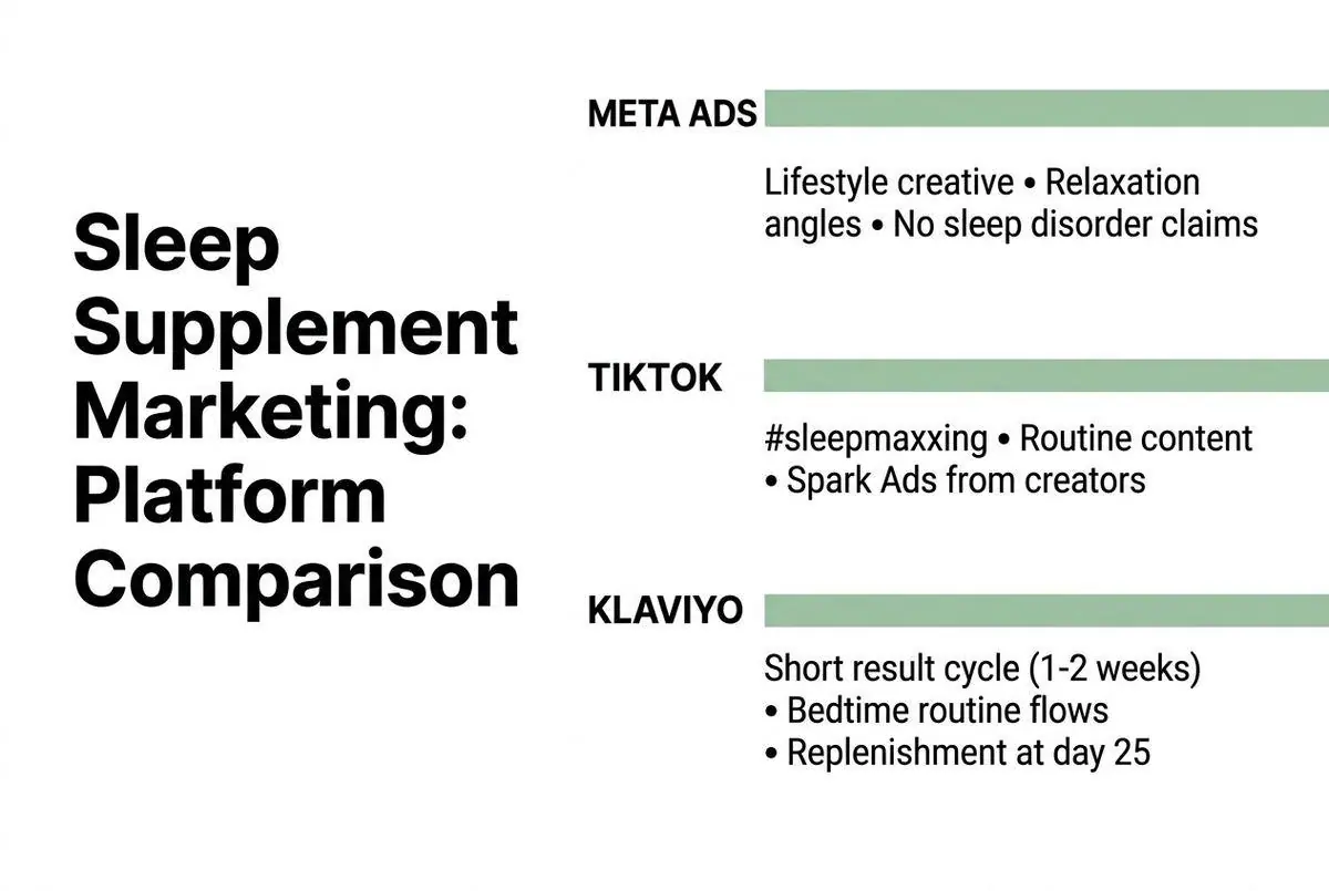 sleep supplement marketing infographic