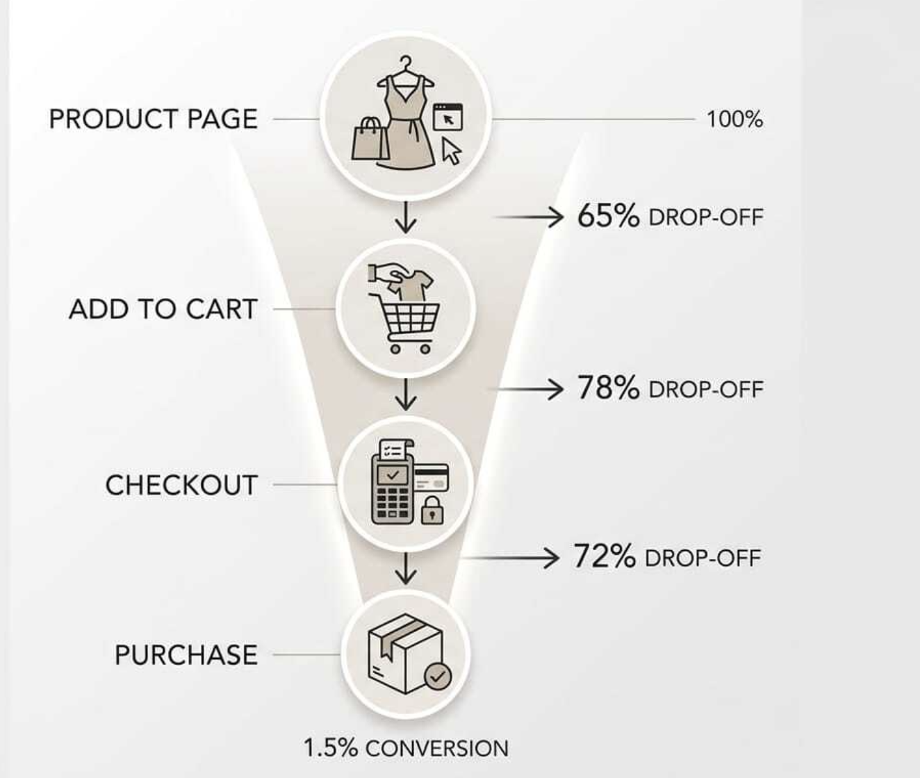 cart abandonment fashion infographic
