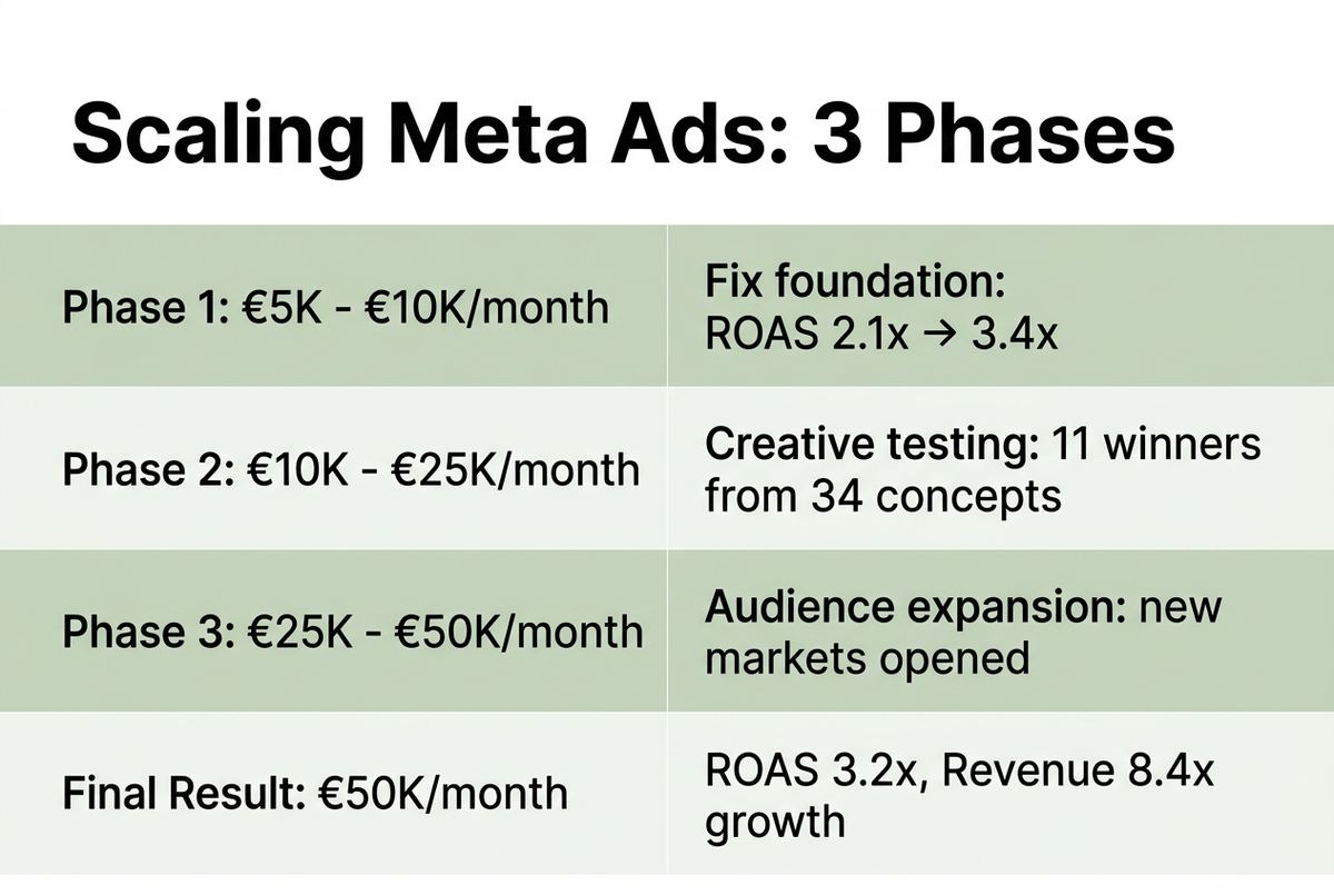 case study meta ads infographic