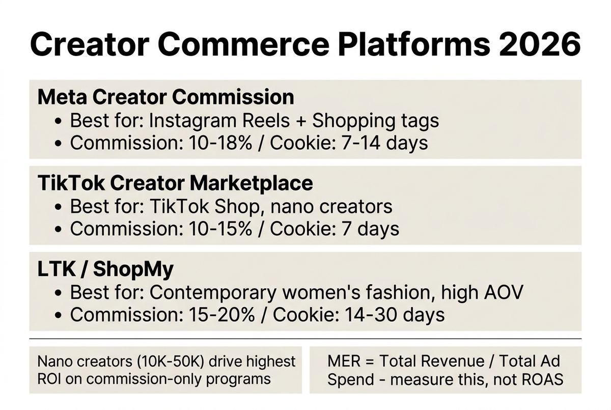 creator commerce fashion infographic