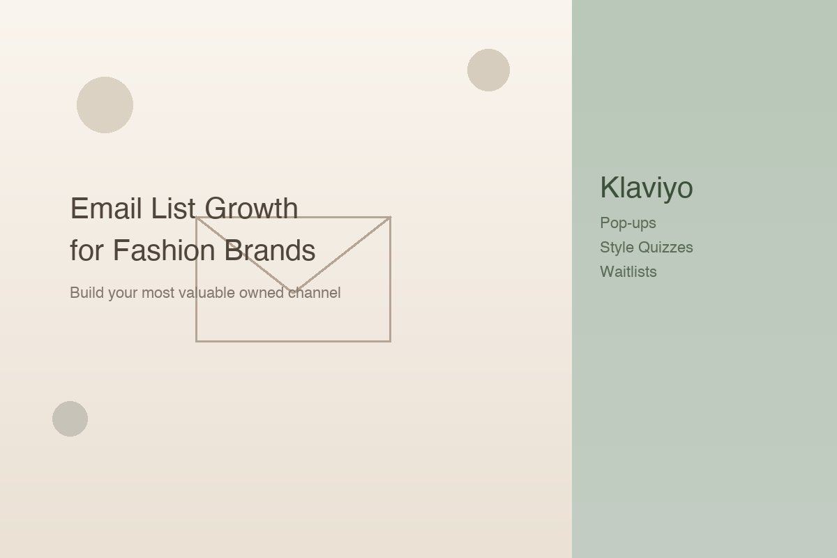 email list growth fashion brand hero