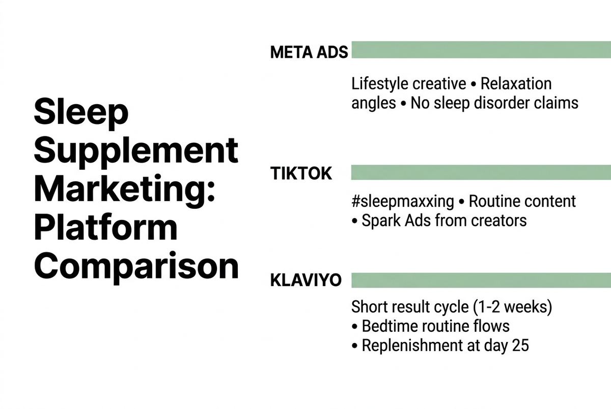 sleep supplement marketing infographic